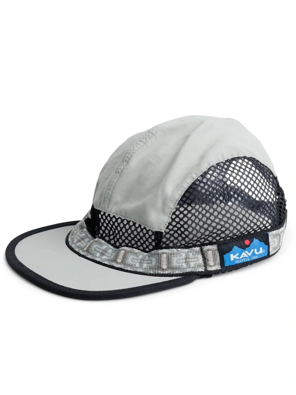NWT KAVU Trail Runner Hat in Silver Sz M